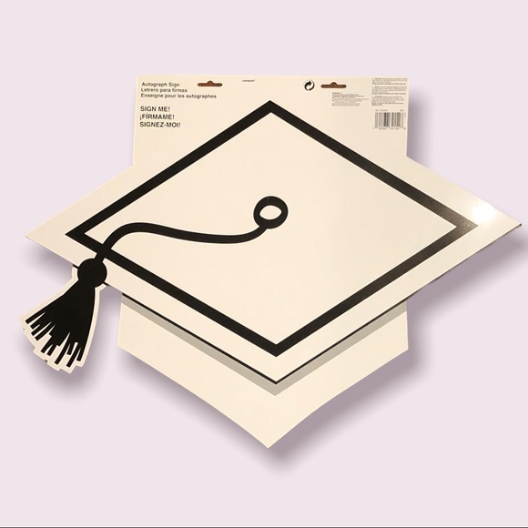 Autograph Graduation Cap - Blank Graduation Cap for Signatures! - Picture 1 of 11